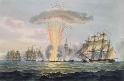 Capture and Destruction of Four Spanish Frigates, October 5th 1804 (engraved by Thomas Sutherland for J. Jenkins